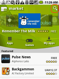 Android Market Search