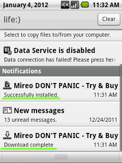 Mireo downloading