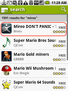 Mireo on Android Market