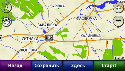 Карта Украины для GPS-навигации