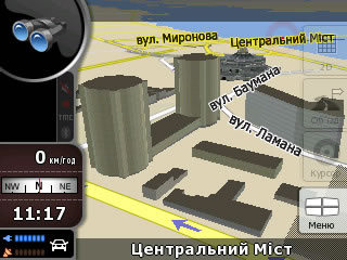 Трехмерные изображения зданий, рельефа местности